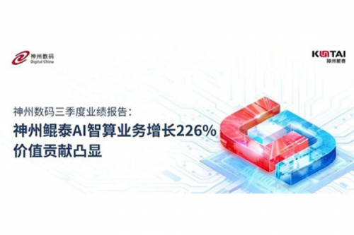 九游ninegame数码三季度业绩报告：神州AI智算业务增长226%，价值贡献凸显